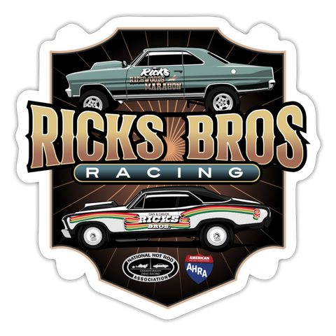 Ricks Bros Racing | 2022 | Sticker - white matte