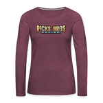 Ricks Bros Racing | 2022 | Women's LS T-Shirt - heather burgundy