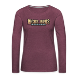 Ricks Bros Racing | 2022 | Women's LS T-Shirt - heather burgundy