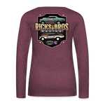 Ricks Bros Racing | 2022 | Women's LS T-Shirt - heather burgundy