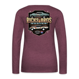 Ricks Bros Racing | 2022 | Women's LS T-Shirt - heather burgundy