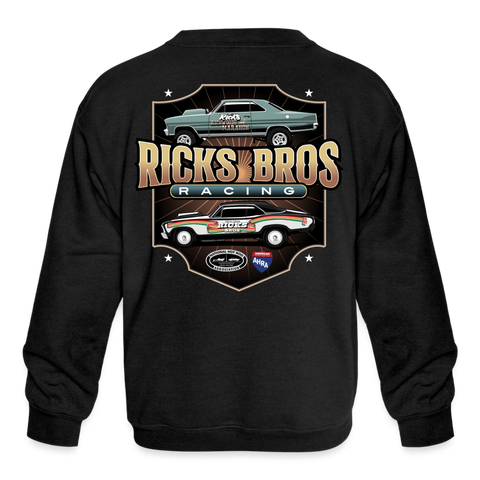 Ricks Bros Racing | 2022 | Youth Crewneck Sweatshirt - black