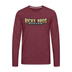 Ricks Bros Racing | 2022 | Men's LS T-Shirt - heather burgundy