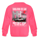 Tucker Clark | 2023 | Youth Crewneck Sweatshirt - neon pink