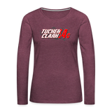 Tucker Clark | 2023 | Women's LS T-Shirt - heather burgundy