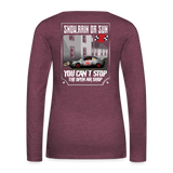 Tucker Clark | 2023 | Women's LS T-Shirt - heather burgundy