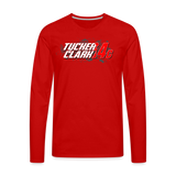 Tucker Clark | 2023 | Men's LS T-Shirt - red