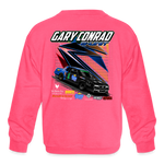 Gary Conrad | 2023 | Youth Crewneck Sweatshirt - neon pink