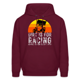 Dirt Is For Racing | FSR Merch | Adult Hoodie - burgundy
