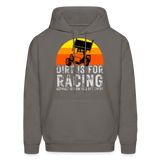 Dirt Is For Racing | FSR Merch | Adult Hoodie - asphalt gray