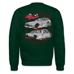 The Care Wagon | 2023 | Adult Crewneck Sweatshirt - forest green