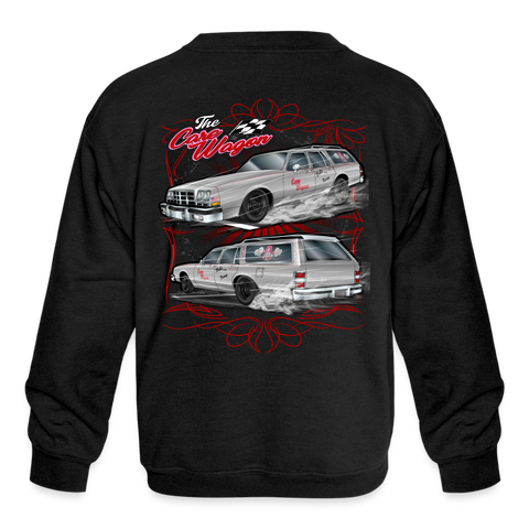 The Care Wagon | 2023 | Youth Crewneck Sweatshirt - black