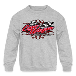 The Care Wagon | 2023 | Youth Crewneck Sweatshirt - heather gray