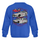 The Care Wagon | 2023 | Youth Crewneck Sweatshirt - royal blue