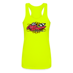 The Care Wagon | 2023 | Women’s Racerback Tank - neon yellow