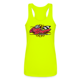 The Care Wagon | 2023 | Women’s Racerback Tank - neon yellow