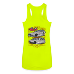 The Care Wagon | 2023 | Women’s Racerback Tank - neon yellow