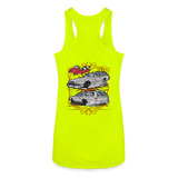 The Care Wagon | 2023 | Women’s Racerback Tank - neon yellow