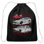 The Care Wagon | 2023 | Cotton Drawstring Bag - black