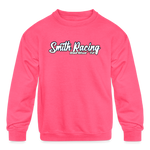 Smith Racing | 2023 | Youth Crewneck Sweatshirt - neon pink