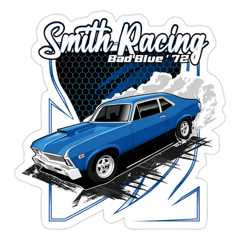 Smith Racing | 2023 | Sticker 2 - white matte