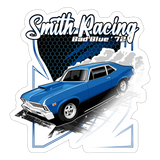 Smith Racing | 2023 | Sticker 2 - white glossy