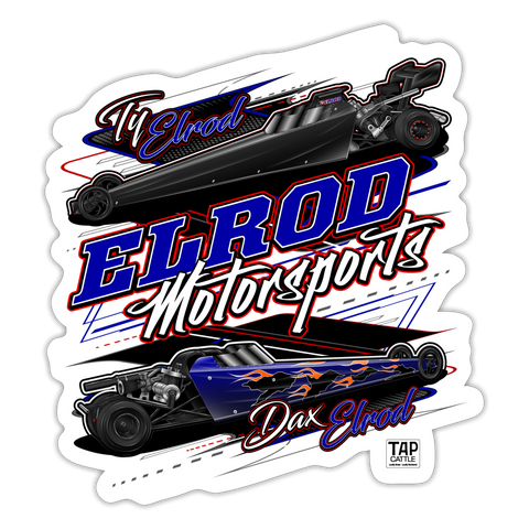 Elrod Motorsports | 2023 | Sticker 2 - white matte