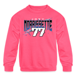 Joey Morrissette | 2023 | Youth Crewneck Sweatshirt - neon pink