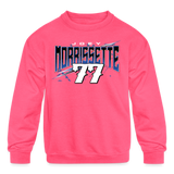 Joey Morrissette | 2023 | Youth Crewneck Sweatshirt - neon pink
