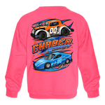 Chaber Motorsports | 2023 | Youth Crewneck Sweatshirt - neon pink