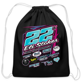 Eli Stokes | 2023 | Cotton Drawstring Bag - black