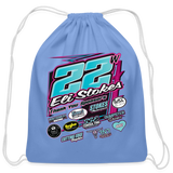 Eli Stokes | 2023 | Cotton Drawstring Bag - carolina blue