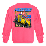 Mauritzio Martinelli | 2023 | Youth Crewneck Sweatshirt - neon pink