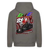 D & E Motorsports | 2023 | Men's Hoodie - asphalt gray