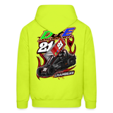 D & E Motorsports | 2023 | Men's Hoodie - safety green