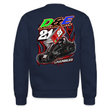 D & E Motorsports | 2023 | Adult Crewneck Sweatshirt - navy