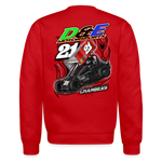 D & E Motorsports | 2023 | Adult Crewneck Sweatshirt - red