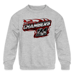 D & E Motorsports | 2023 | Youth Crewneck Sweatshirt - heather gray