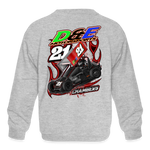 D & E Motorsports | 2023 | Youth Crewneck Sweatshirt - heather gray