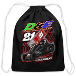 D & E Motorsports | 2023 | Cotton Drawstring Bag - black