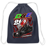 D & E Motorsports | 2023 | Cotton Drawstring Bag - navy