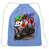 D & E Motorsports | 2023 | Cotton Drawstring Bag - carolina blue