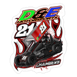 D & E Motorsports | 2023 | Sticker 2 - white matte