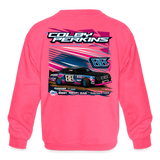 Colby Perkins | 2023 | Youth Crewneck Sweatshirt - neon pink