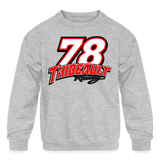 Thibeault Racing | 2023 | Youth Crewneck Sweatshirt - heather gray