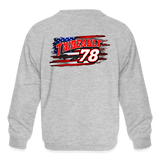 Thibeault Racing | 2023 | Youth Crewneck Sweatshirt - heather gray