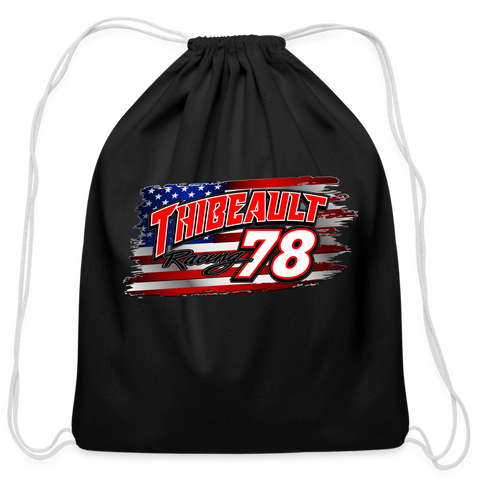 Thibeault Racing | 2023 | Cotton Drawstring Bag - black