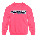 Kimmer Racing | 2023 | Youth Crewneck Sweatshirt - neon pink