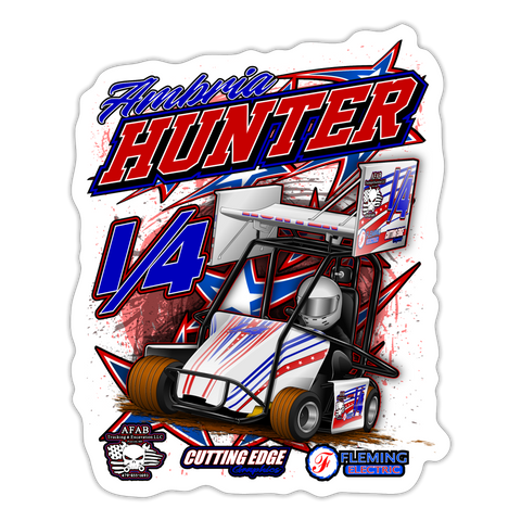 Ambria Hunter | 2023 | Sticker 2 - white matte