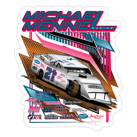 Michael Mennel | 2023 | Sticker 2 - white matte